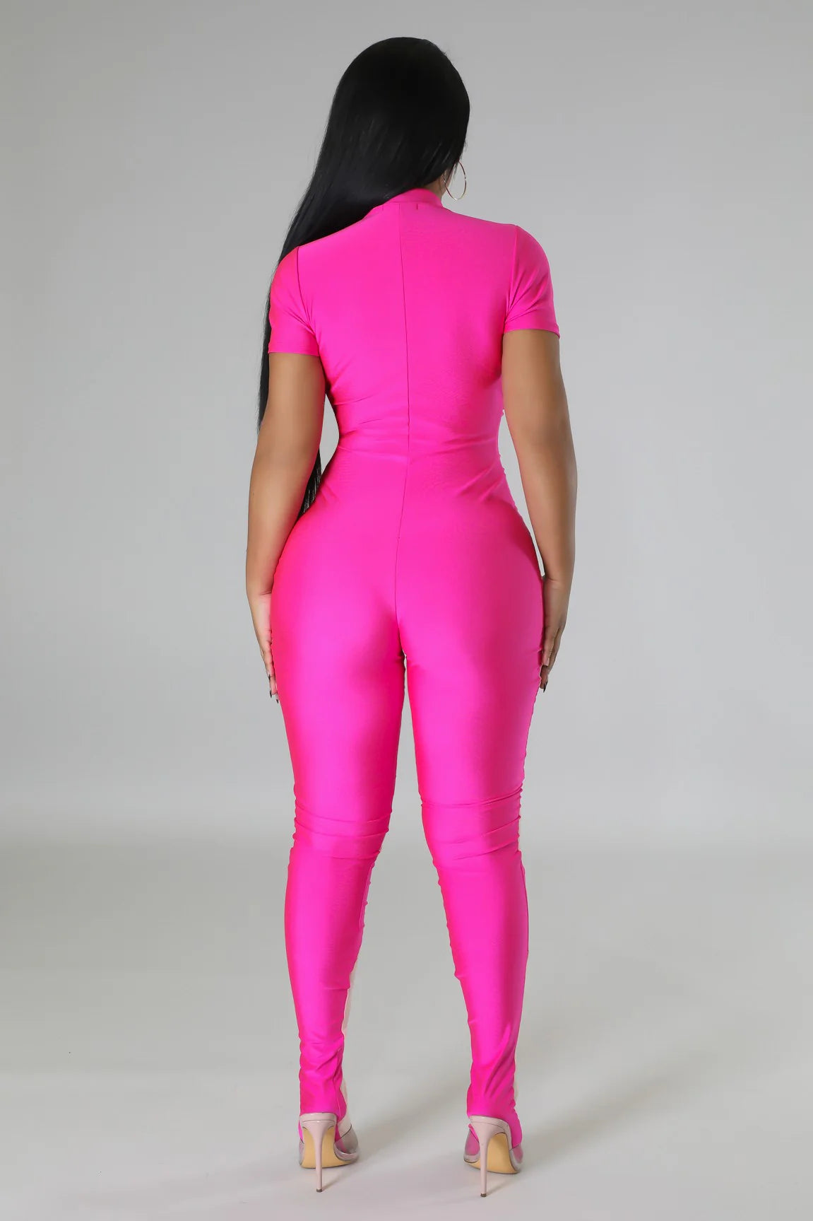 Sheer My Way - Pink Clubwear Jumpsuit