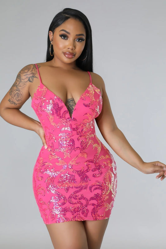 Dreamy Lil' Mama - Elegant Pink Party Dress