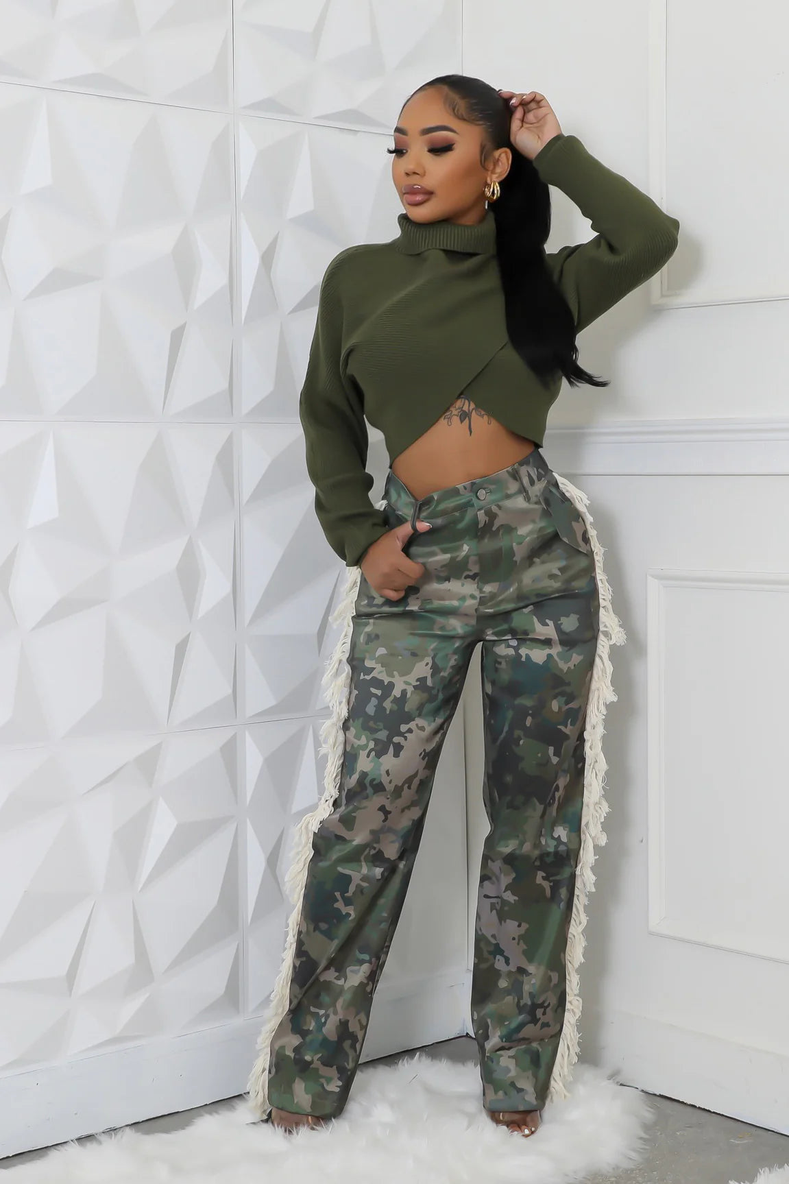 Sidewalk Stunner Camo Pants