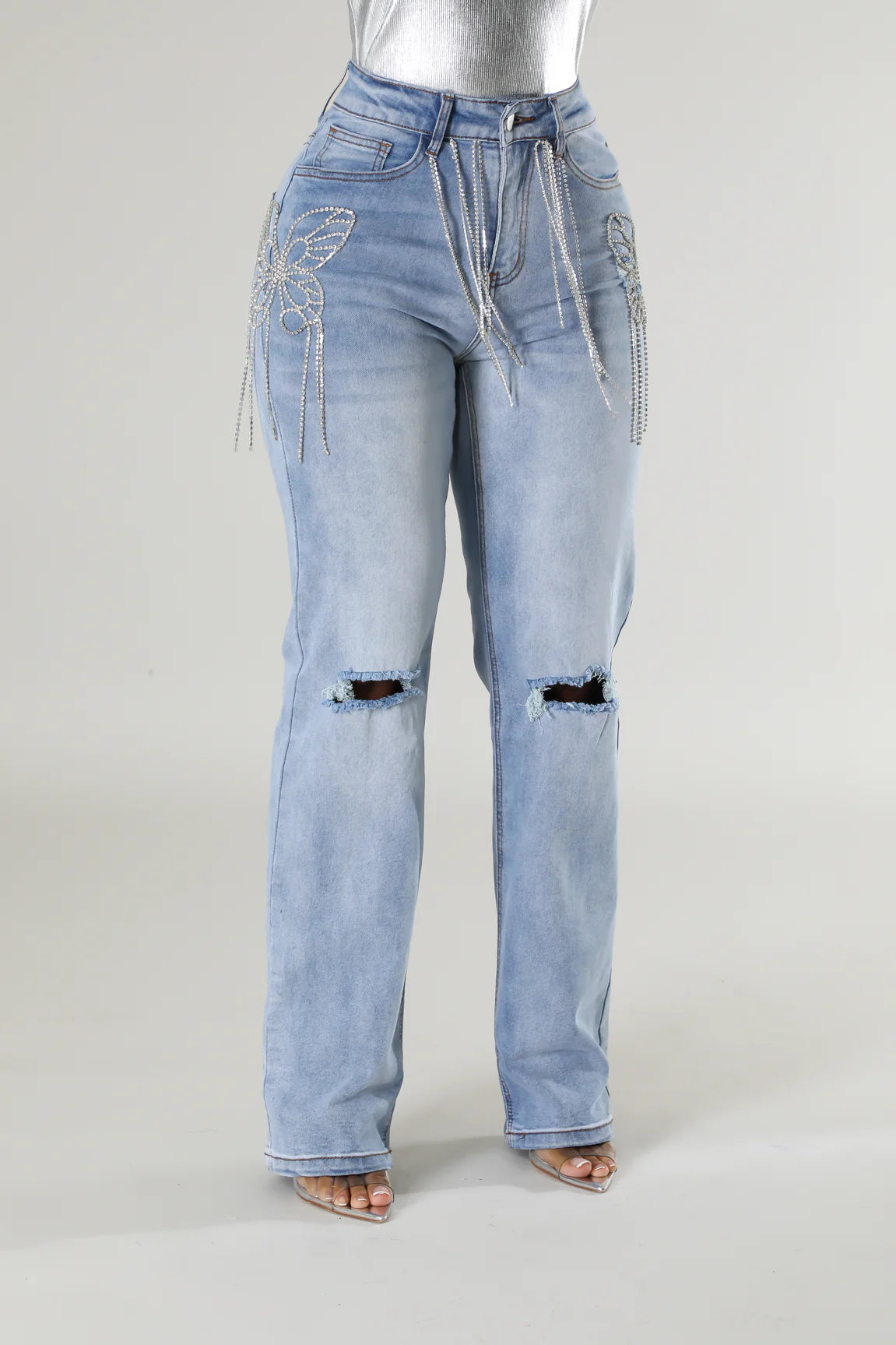 All Body Blue Jeans Pants