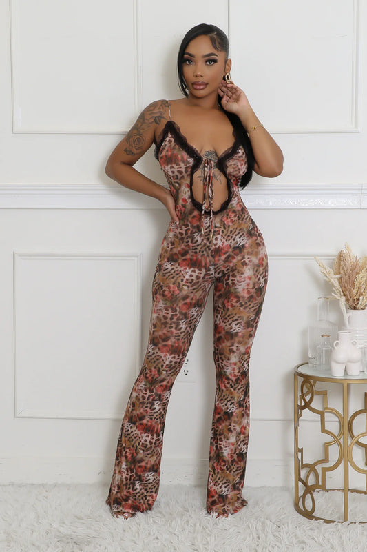 Anything For You Jumpsuit - Animal Print