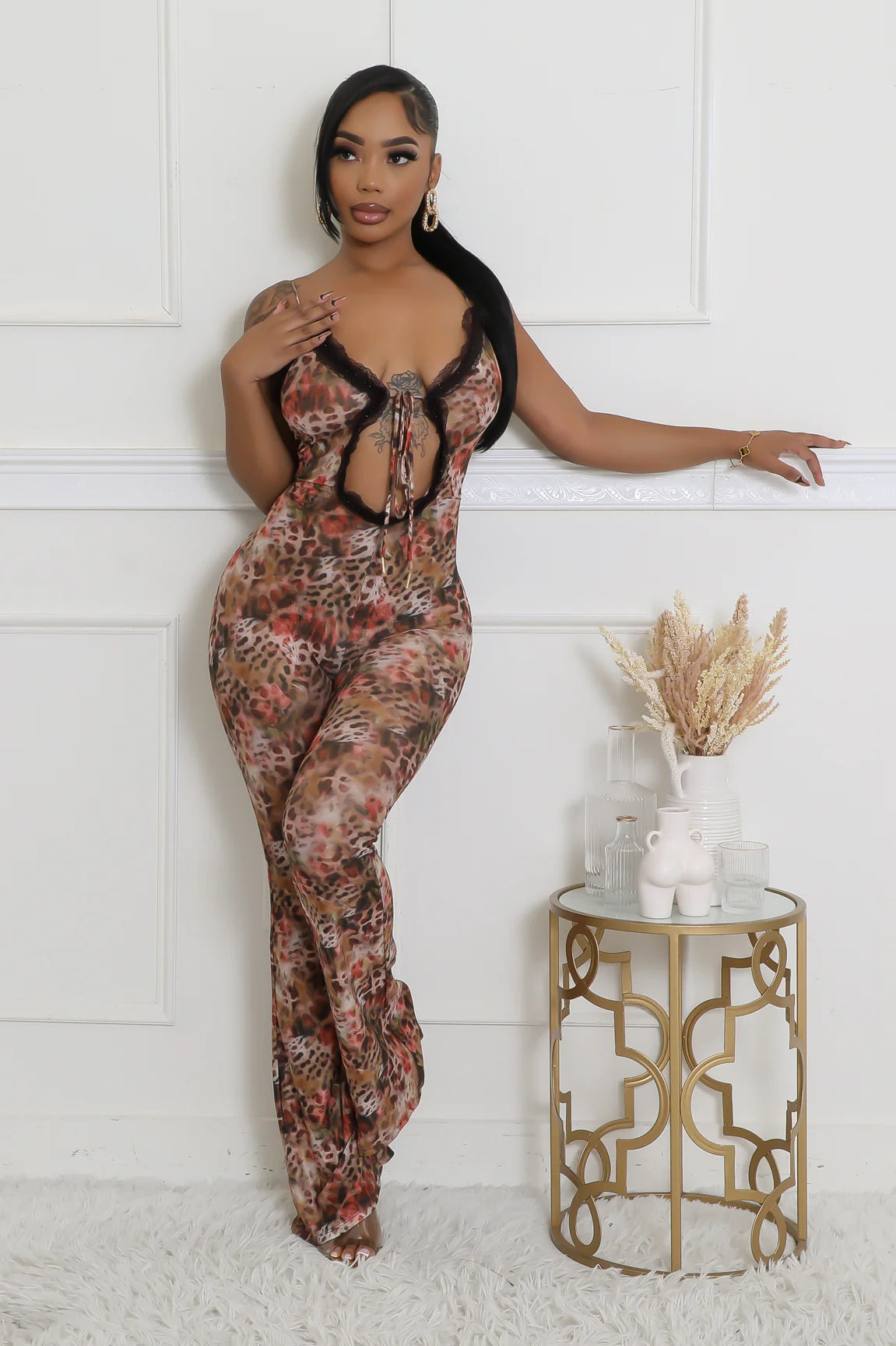 Anything For You Jumpsuit - Animal Print