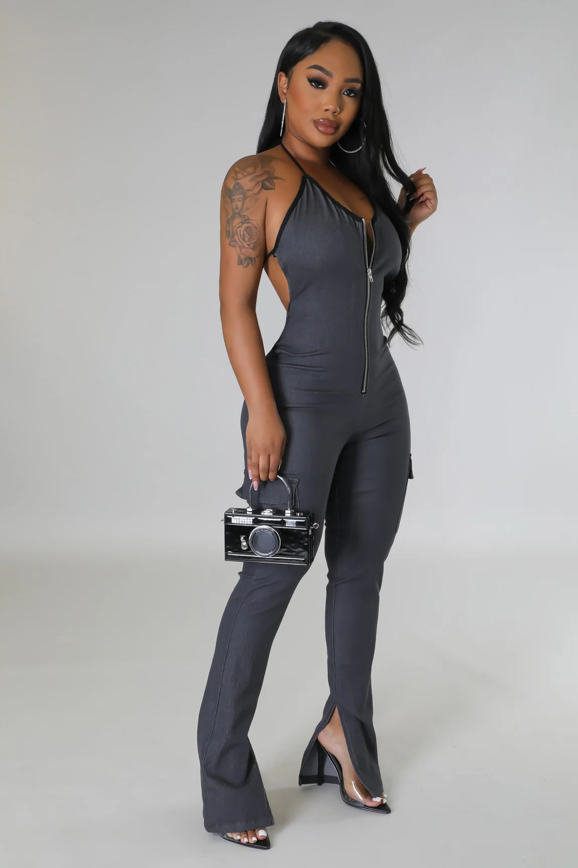 Valari Days Black Club Wear Jumpsuit