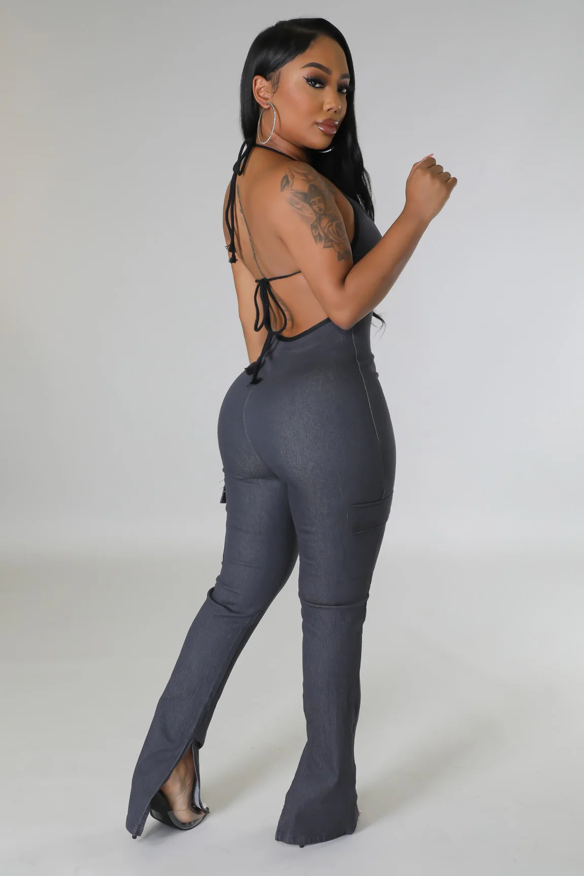 Valari Days Black Club Wear Jumpsuit